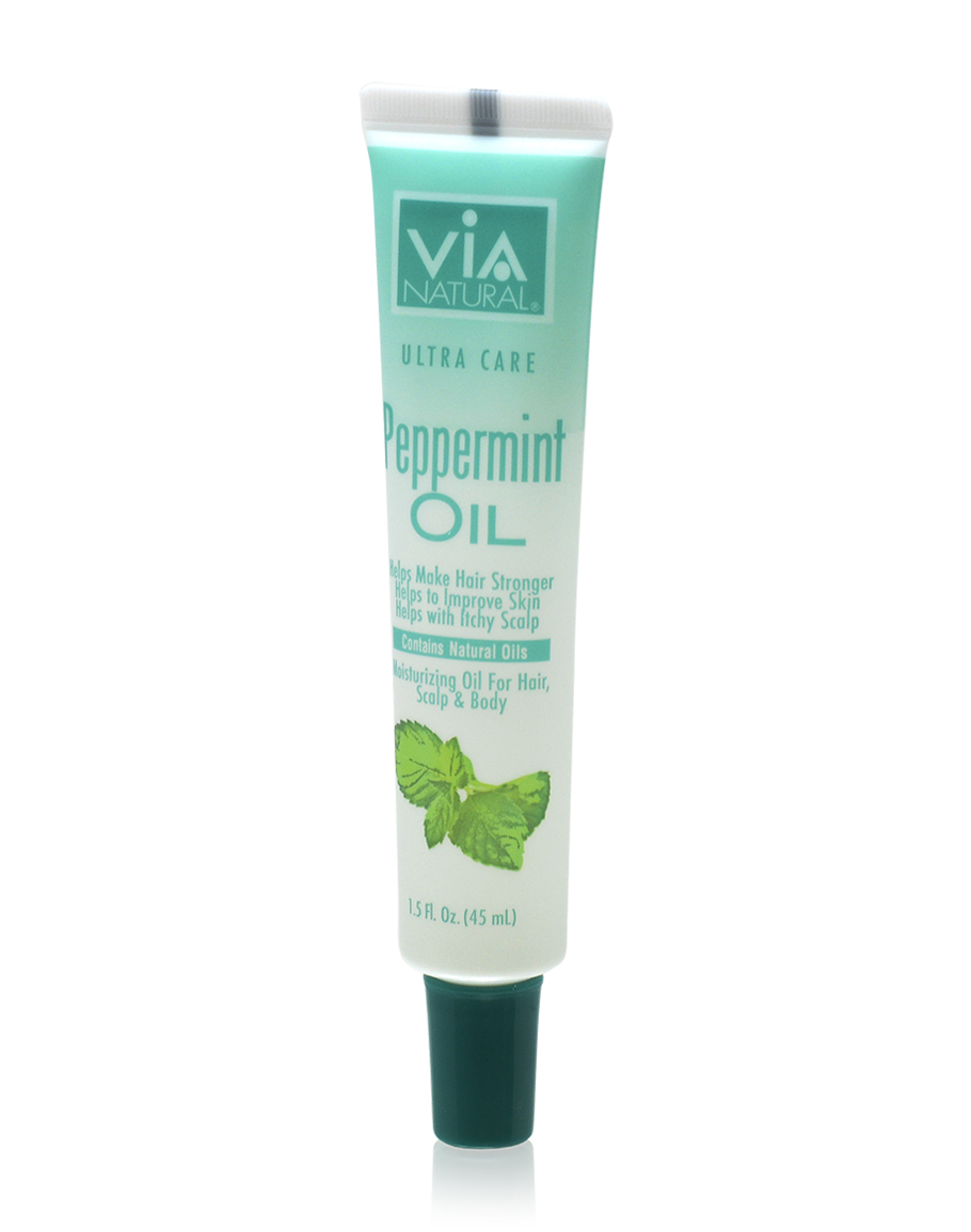 Via Natural Oil Peppermint Oil for Hair, Scalp & Body Treatment